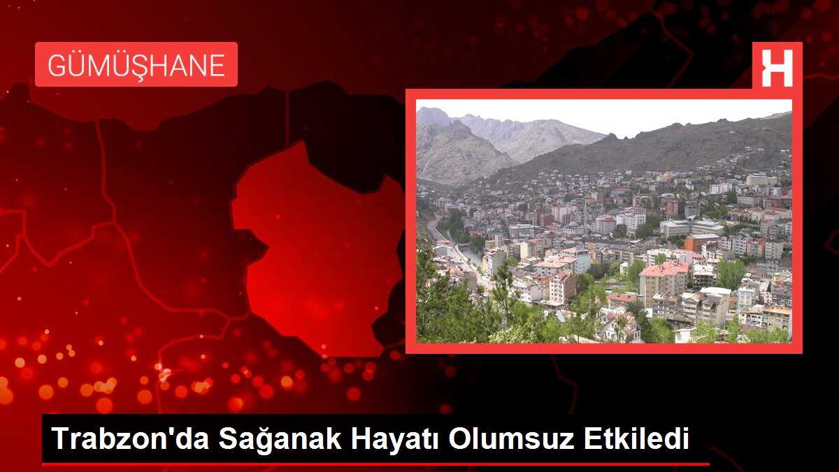 Trabzon'da Sağanak Hayatı Olumsuz Etkiledi