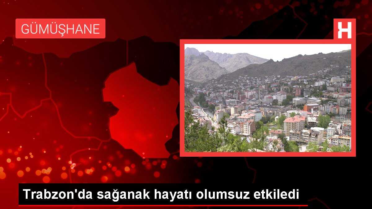 Trabzon'da Sağanak Hayatı Olumsuz Etkiledi