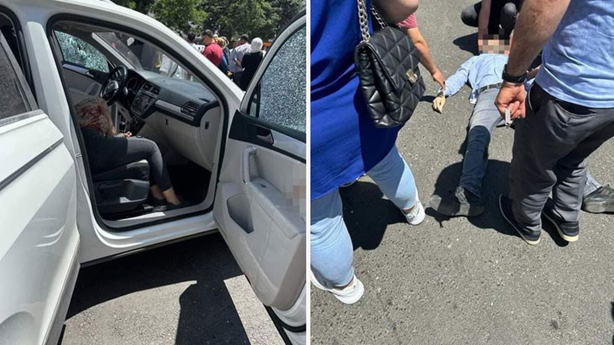 Aracın önünü kesip boşanma aşamasındaki eşini ve kayınpederini silahla vurdu! Baba-kız hayatını kaybetti