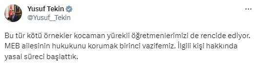 LGBT sembolü bulunan afişin önünde fotoğraf çektiren öğretmen hakkında yasal süreç başlatıldı