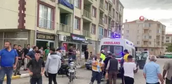 Motosiklet yayaya çarptı: 2 yaralı