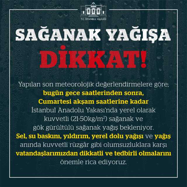 29 il için alarm verildi! Hafta sonu planı yapan İstanbullulara dikkat
