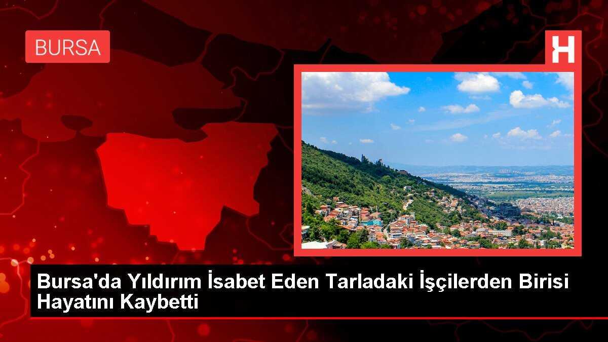 Bursa'da Yıldırım İsabet Eden Tarladaki İşçilerden Birisi Hayatını Kaybetti