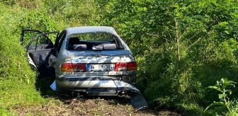 Samsun'da Otomobilin Şarampole Uçtuğu Kazada 3 Kişi Yaralandı