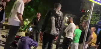 Kocaeli'de trafik kazası sonrası kavga ve kaçan aracın kovalanma anları kamerada