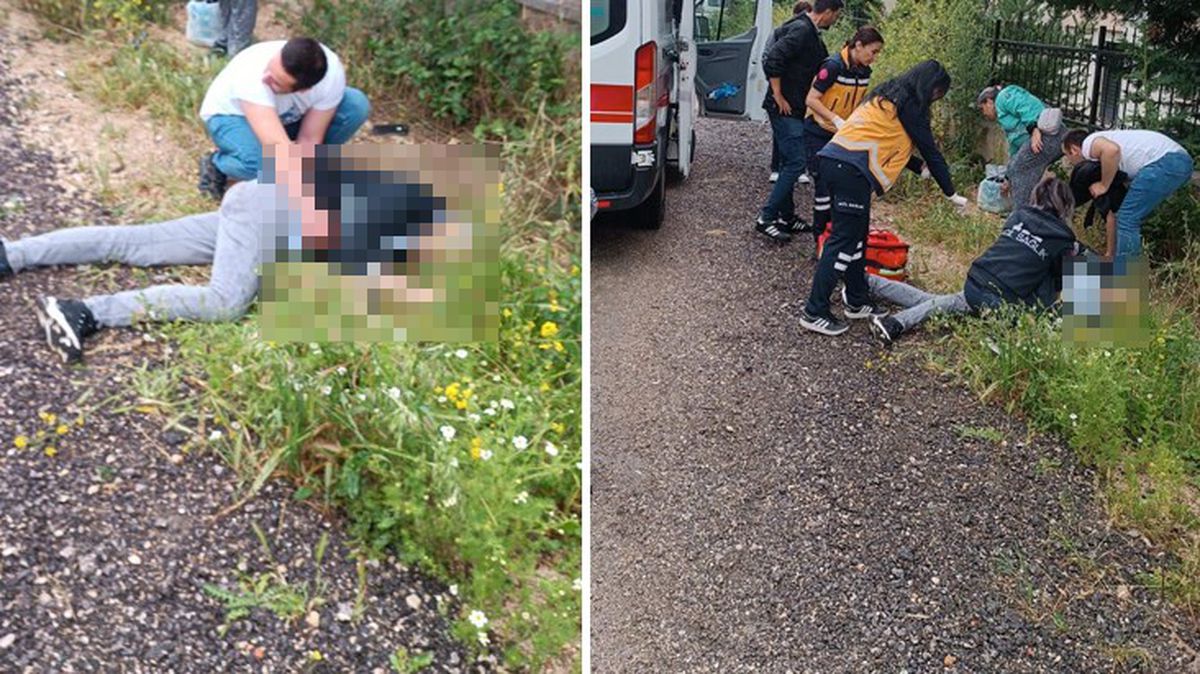 Polis memuru sokak ortasında kanlar içinde bulundu