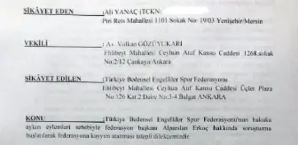 TBESF Başkanı Alparslan Erkoç hakkında soruşturma başlatıldı