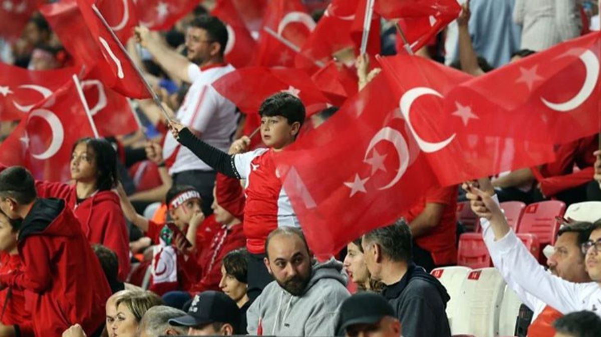 Tüyler diken diken! Türkiye-Galler maçında görsel şölen