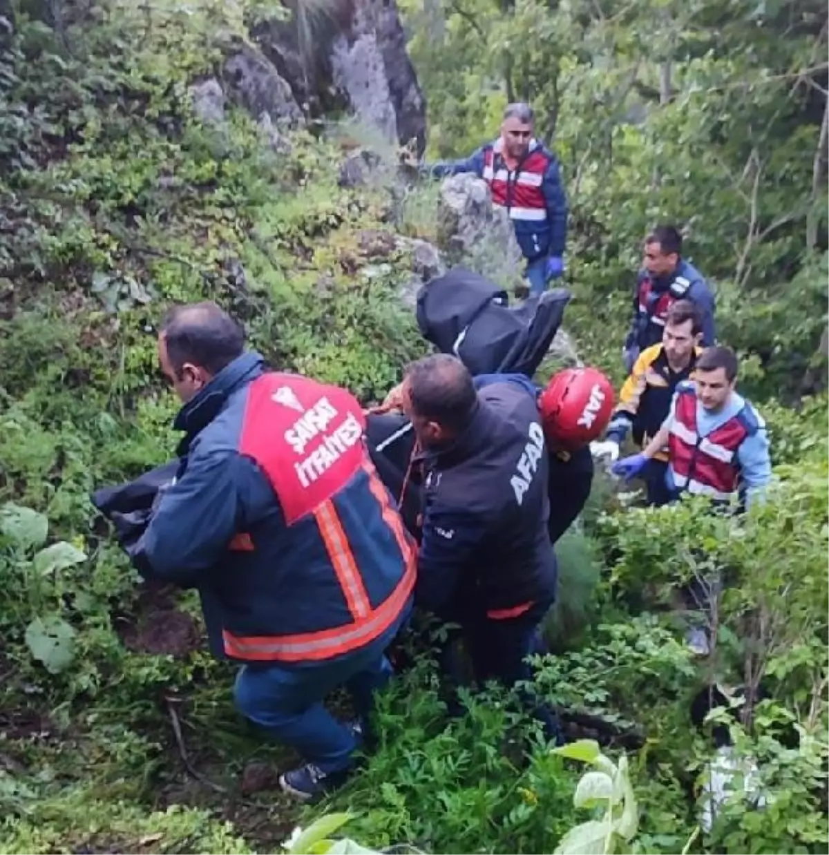 Artvin'de hafif ticari araç uçuruma yuvarlandı: 1 ölü