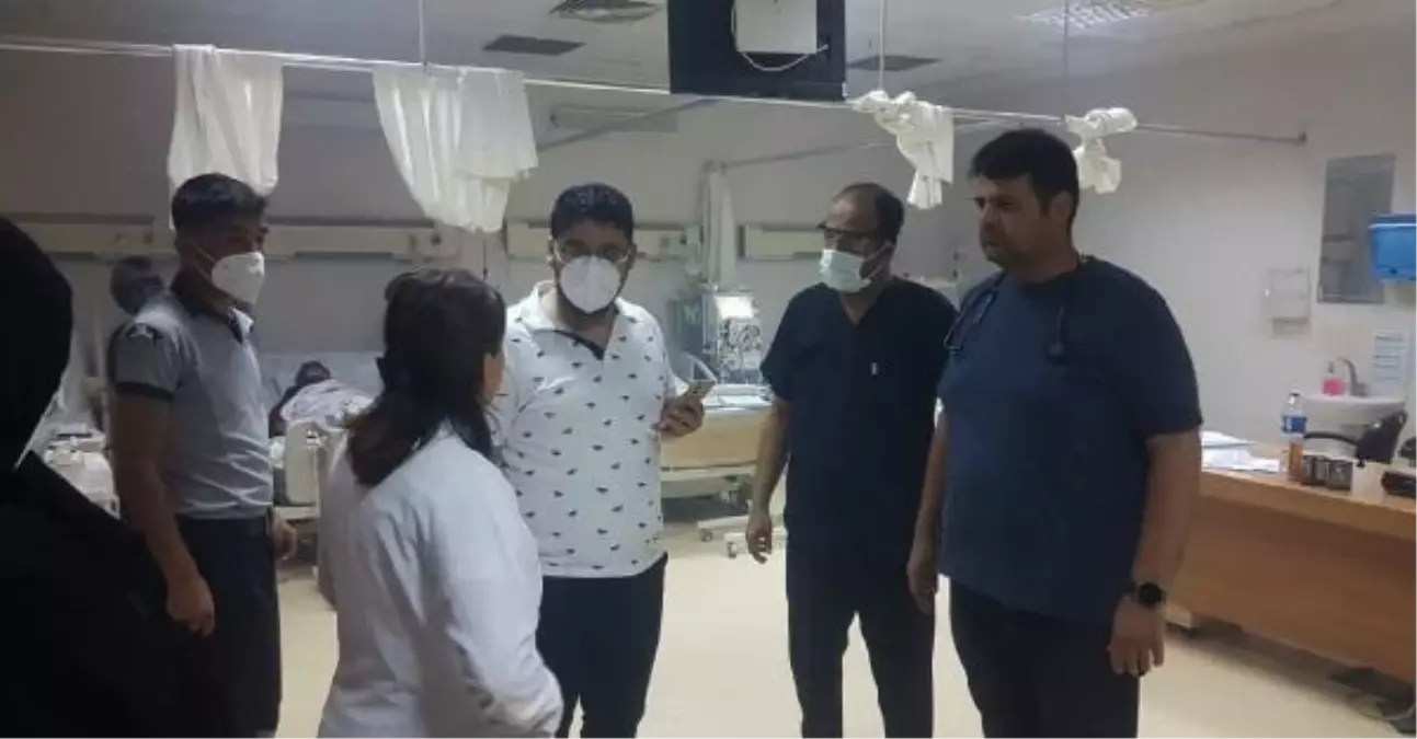 İslahiye Devlet Hastanesi yakınındaki tarlada yangın çıktı