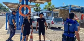 Antalya'da Falezlerden Düşen Kişi Deniz Polisi Tarafından Kurtarıldı