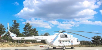 Mersin'de Orman Yangınlarına 2 Helikopter Destek