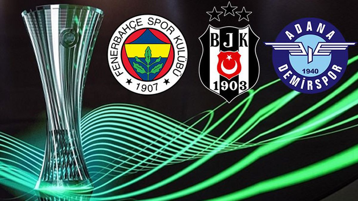 Son Dakika: Konferans Ligi'nde Fenerbahçe, Beşiktaş ve Adana Demirspor'un rakipleri belli oldu