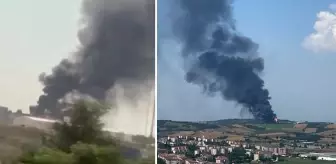 Bursa'da fabrika yangını! Gökyüzü siyah dumanla kaplandı