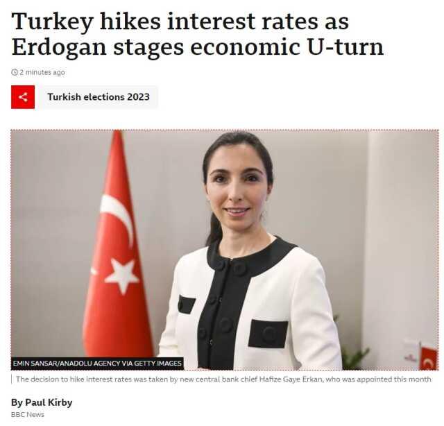 Merkez Bankası'nın faizi yükseltmesi dünya basınında yankı uyandırdı Merkez Bankası'nın faizi yükseltmesi dünya basınında yankı uyandırdı