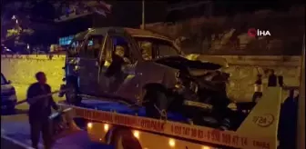 Denizli'de takla atan araçta anne öldü, baba ile kızı yaralandı