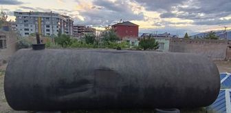 Doğubayazıt'ta 80 tonluk yakıt tankı bulundu