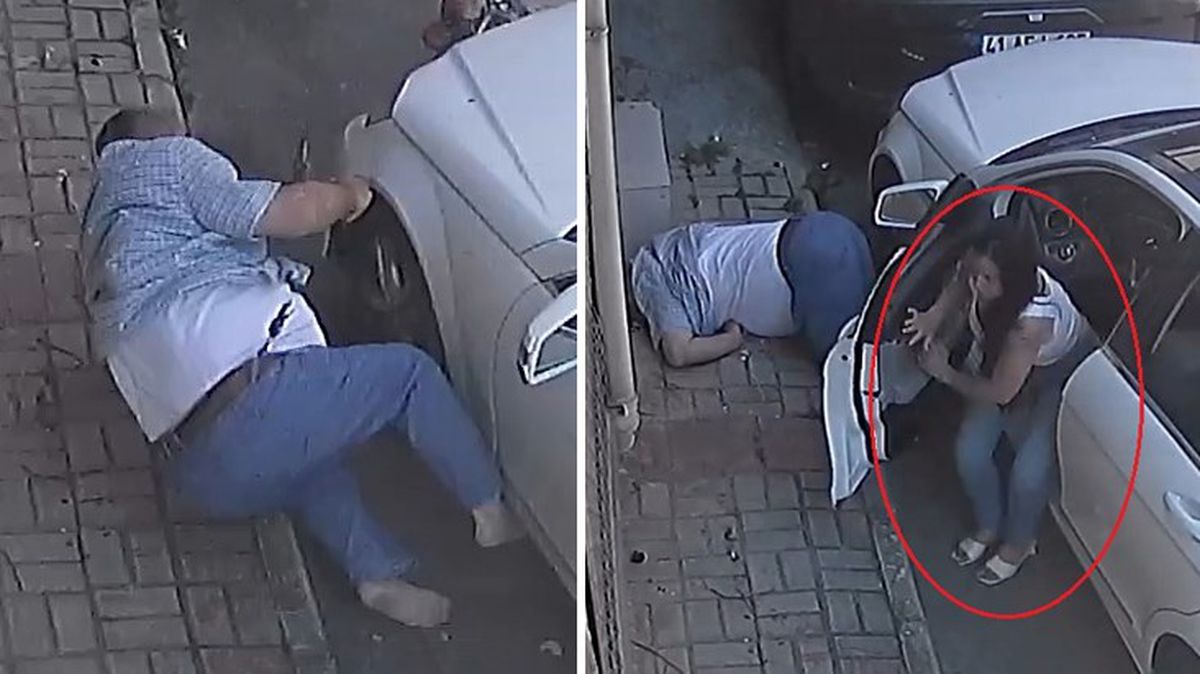 Çarptığı kişi yerde kıvranırken aracını olay yerinde bırakıp kaçtı