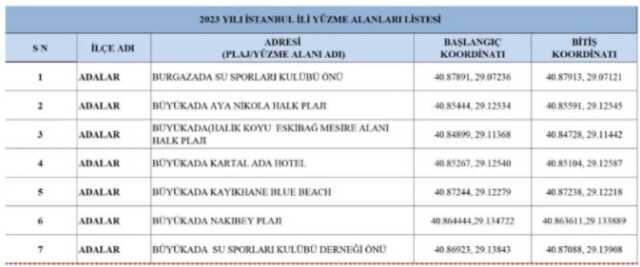 İstanbul'da ilçe ilçe denize girilecek plajlar listesi 2023! İstanbul'da denize girilebilecek yerler neresi?