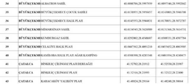 İstanbul'da ilçe ilçe denize girilecek plajlar listesi 2023! İstanbul'da denize girilebilecek yerler neresi?