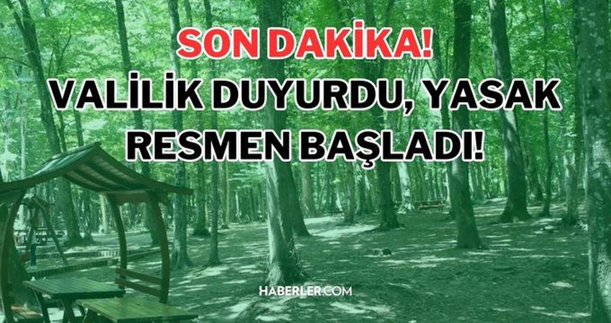 İstanbul'da orman giriş yasağı son dakika! İstanbul'da orman yasağı kalktı mı, ne zaman kalkacak? Ormana gitmek yasak mı, yasaklandı mı?