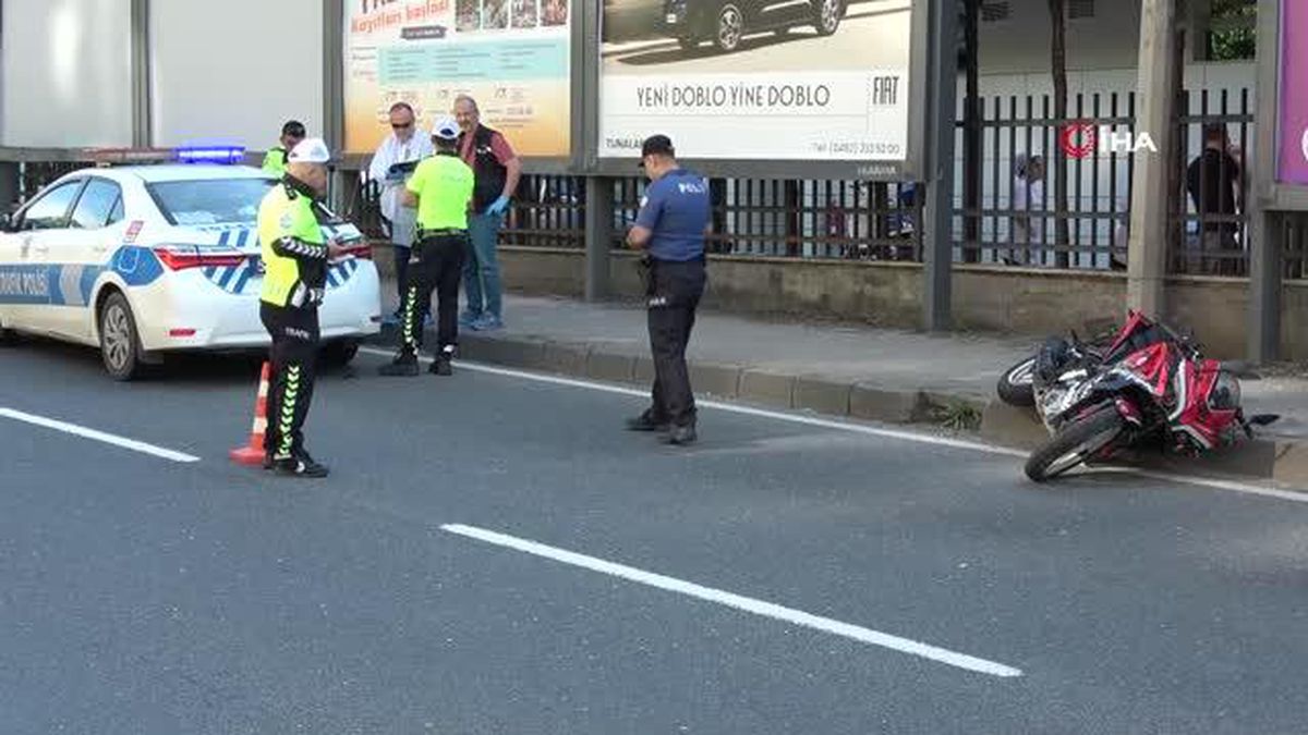 Kadın motosiklet sürücüsü kazada hayatını kaybetti