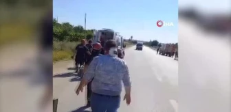 Kırıkkale'de kamyonet devrildi: 2 yaralı