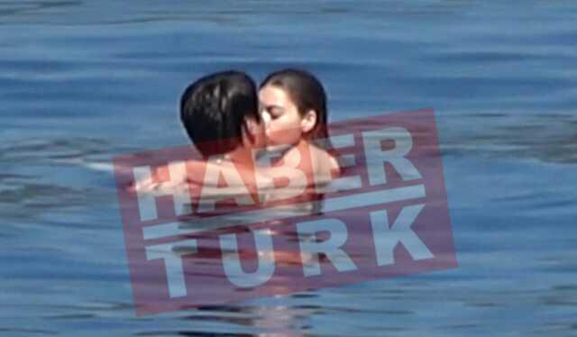 Yalı Çapkın'ı dizisinin oyuncuları Afra Saraçoğlu ve Mert Ramazan Demir tatilde öpüştü