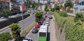 Zonguldak'ta Bayram Tatili Öncesi Trafik Yoğunluğu