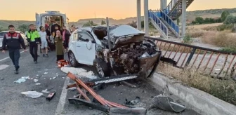 Kırıkkale'de köprü korkuluklarına çarpan cipte 1 ölü, 2 yaralı