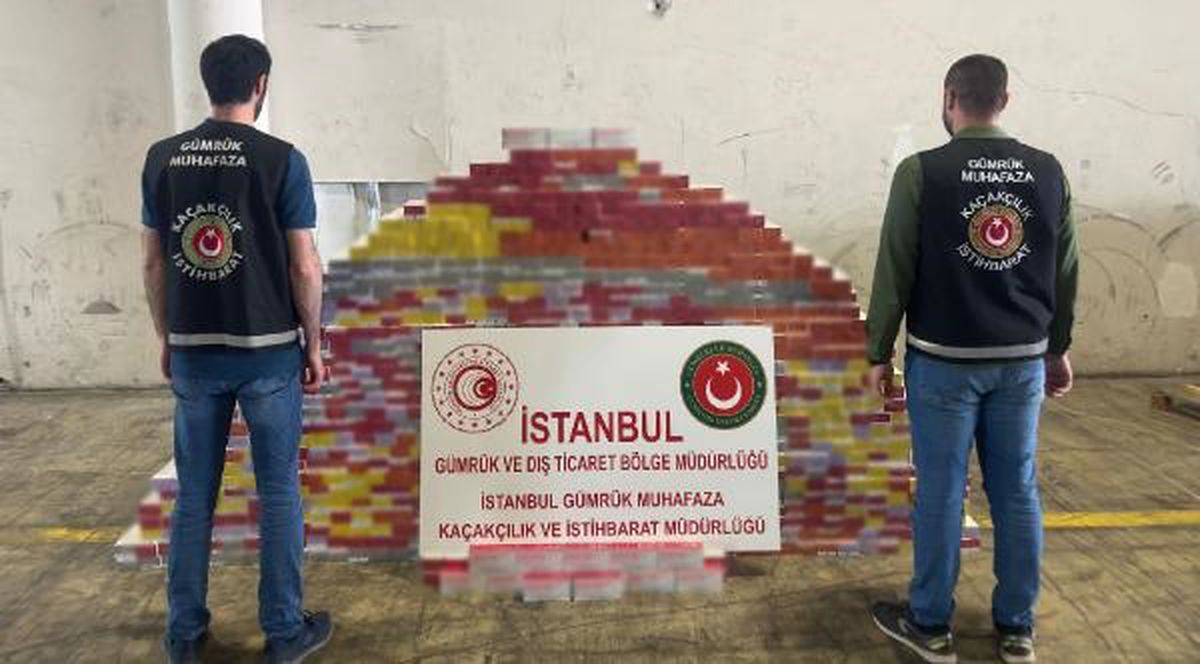 Sabiha Gökçen Havalimanı'nda 2,5 milyon liralık kaçak elektronik sigara tütünü ele geçirildi
