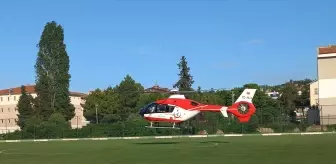 Samsun'da hasta ambulans helikopter ile sevk edildi