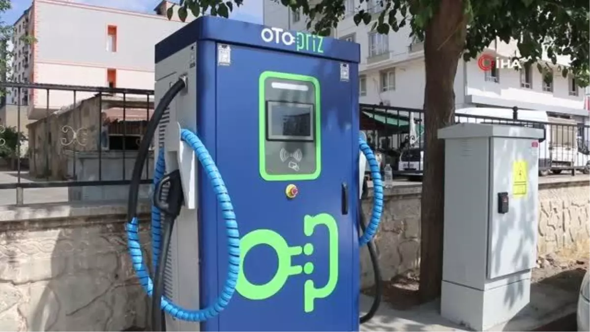 Kurtalan'a elektrikli araç şarj istasyonu kuruldu