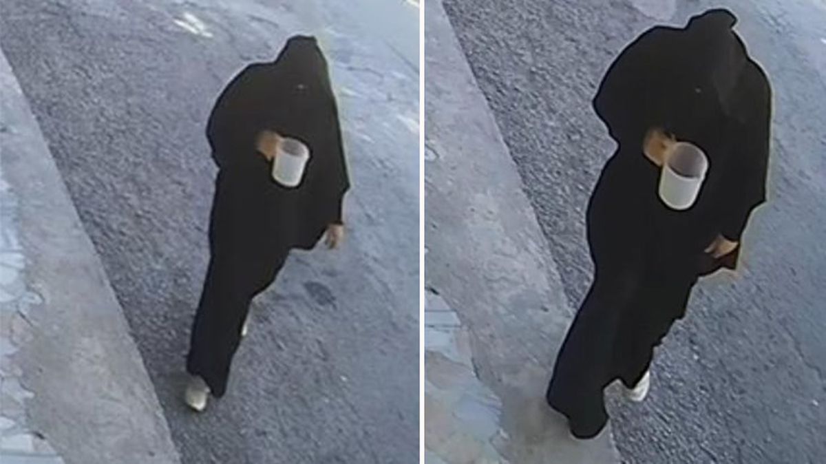 Konya'da çarşaflı şahıs, ayakkabı satıcısına kimyasal madde atıp kaçtı