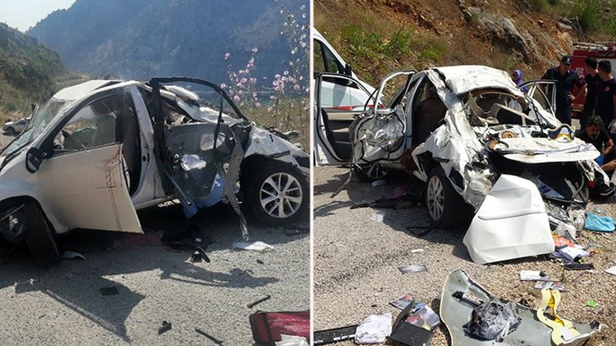 Antalya'da takla atan araçta can veren çiftin kızları da hayatını kaybetti: Ölü sayısı 3'e yükseldi