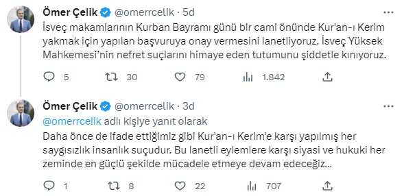 Son Dakika! İsveç'te cami önünde Kur'an-ı Kerim yakılmasına AK Parti'den tepki: Lanetliyoruz