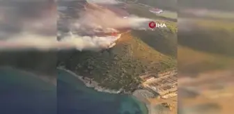 Ateş savaşçıları Türk Bayrağı'nı korudu