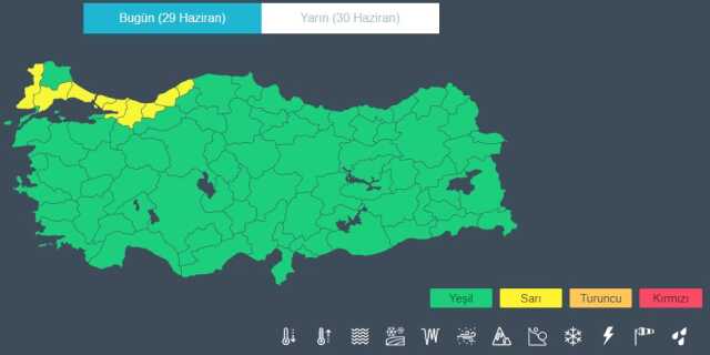 Meteoroloji'den 8 kente kuvvetli yağış uyarısı