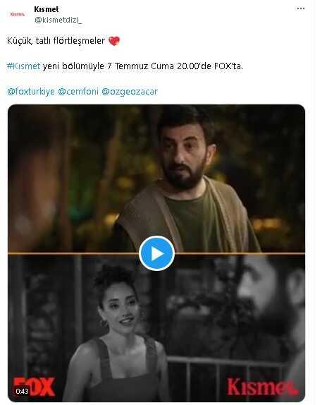 Kısmet yeni bölüm yok mu, neden yok? 30 Haziran 2023 Kısmet dizisi bu akşam yeni bölüm var mı, yok mu, niye yok, haftaya mı? Fox TV yayın akışı!