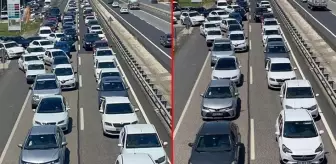 Bayram tatili dönüşü yollarda yoğunluk! Marmaraereğlisi'nde araç kuyruğu 4 kilometreyi buldu