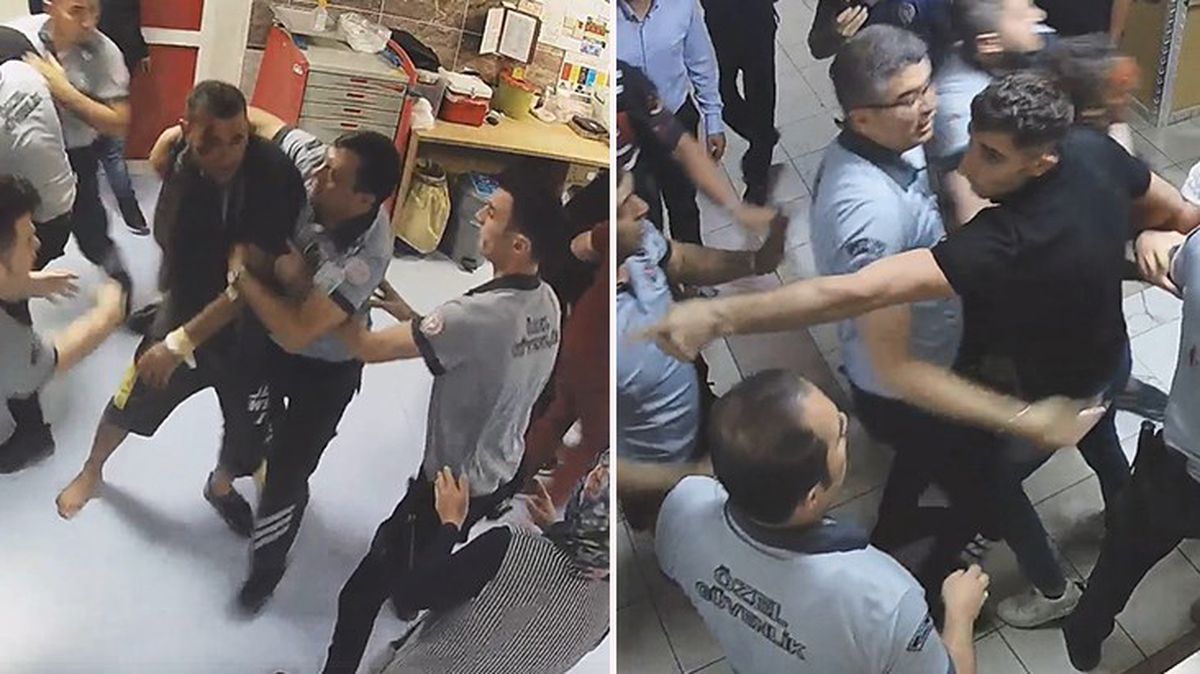 Trafik kazası geçiren kişi ve yakınları, hastanede sağlık çalışanlarına saldırdı