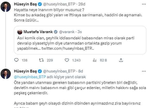 Erdoğan'ın basketbol oynadığı görüntüyü eleştiren Hüseyin Baş'a Mustafa Varank'tan ağır yanıt