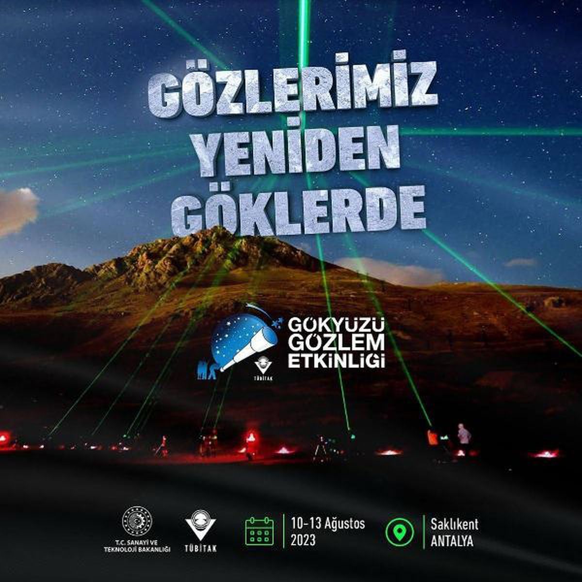 Gökyüzü Gözlem Etkinliği Antalya Saklıkent'te Gerçekleştirilecek
