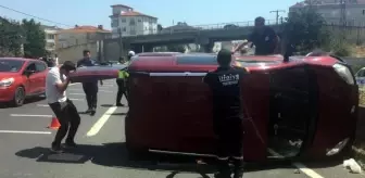 Tekirdağ'da Tatilden Dönen Ailenin İçinde Bulunduğu Araç Devrildi: 7 Yaralı