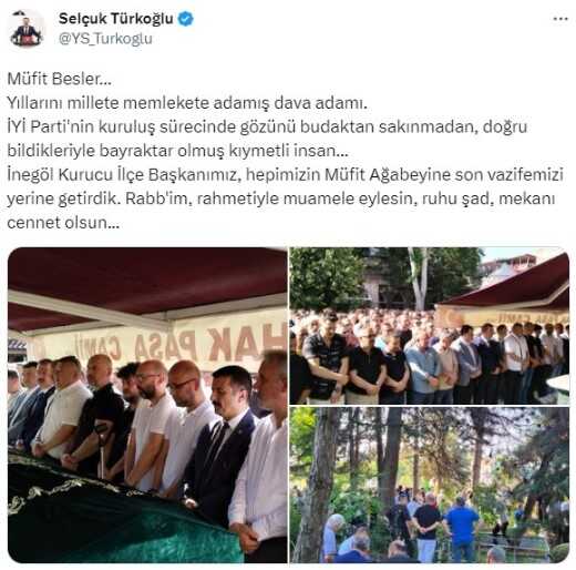 Müfit Besler kimdir, öldü mü, neden öldü? İyi Parti İlçe Başkanı Müfit Besler kaç yaşında vefat etti, hastalığı neydi? Hayatı ve biyografisi!