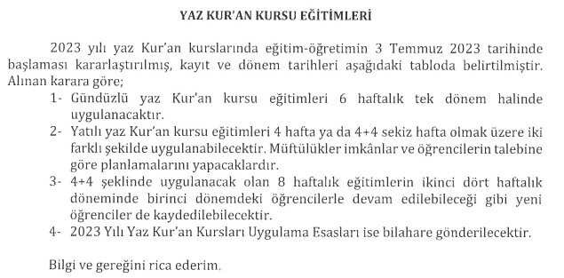 Kur'an kursu ne zaman açılacak 2023? Diyanet Kur'an kursu kayıt tarihleri başladı mı? Kur'an kursu ne zaman açılacak 2023? Diyanet Kur'an kursu kayıt tarihleri başladı mı?