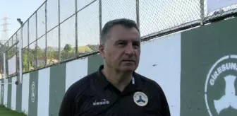 Giresunspor Teknik Direktörü Mustafa Kaplan: Ligin ilk yarısında puan toplamalıyız