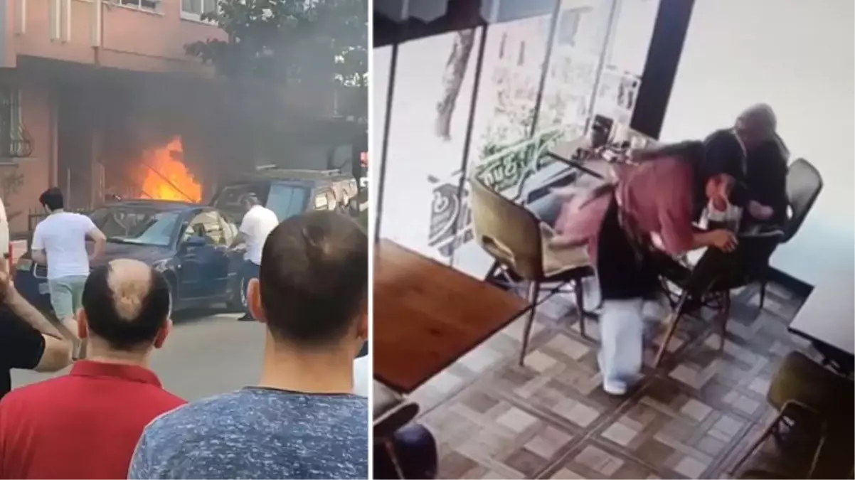 Çekmeköy'de doğal gaz patlaması güvenlik kamerasına yansıdı! Panikle kaçıştılar