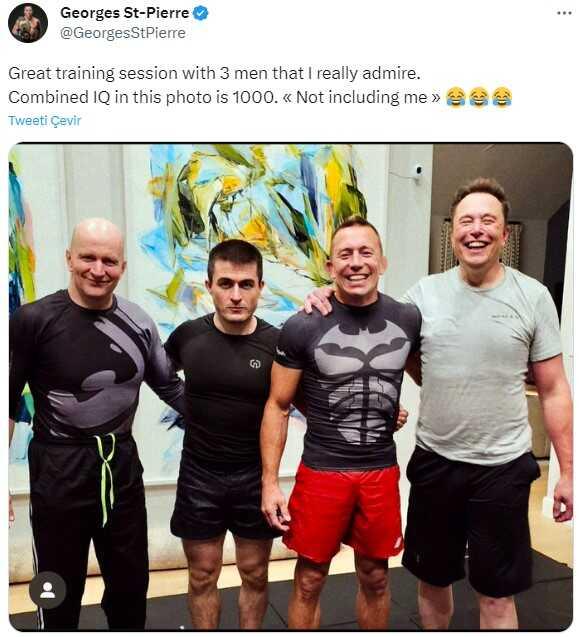 Elon Musk'tan kafes dövüşünde karşılaşacağı Mark Zuckerberg'e gözdağı! Ünlü güreşçiyle antrenman yapıyor Elon Musk'tan kafes dövüşünde karşılaşacağı Mark Zuckerberg'e gözdağı! Ünlü güreşçiyle antrenman yapıyor