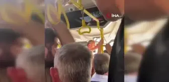 İETT şoförü ile yolcuların tartışması kamerada: Orta kapıdan binen yolcuya kızıp herkesi indirmek istedi